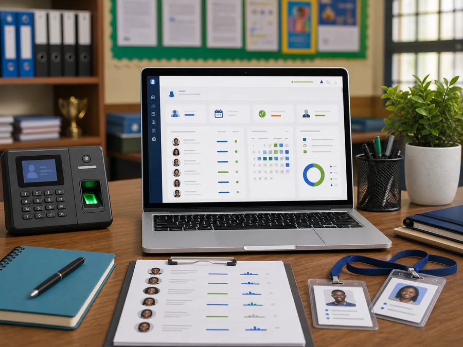 School HR attendance and staff management system
