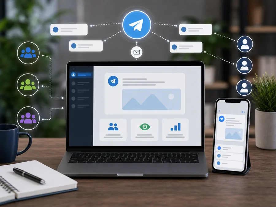 Telegram broadcast bot sending customer messages